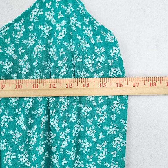 The Nines by HATCH Maternity Jumpsuit Womens Small Green Floral Ruffle Strap - Picture 3 of 11